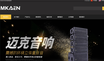 迈克音响网站建设项目